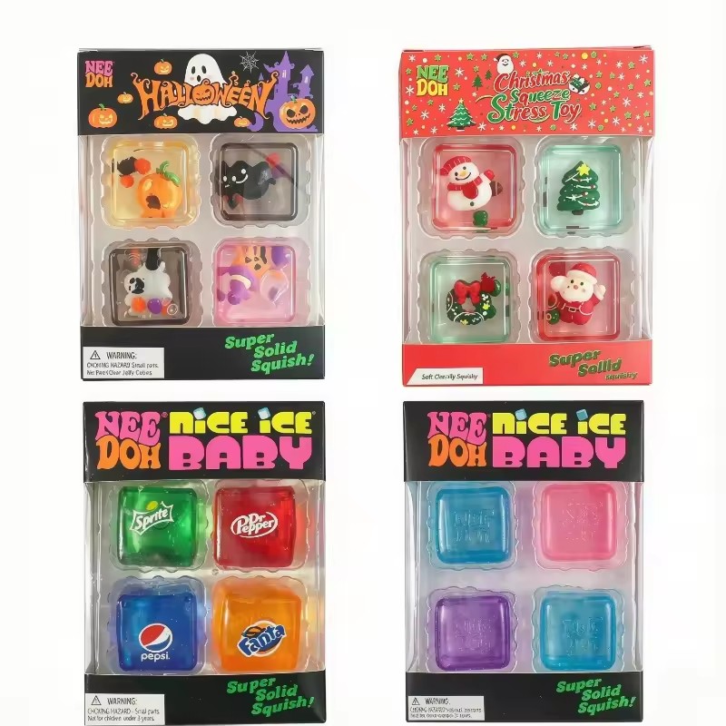 NeeDoh Mini 4 Pack Nice Cube S - Fidget Cube Original ulasan dan harga