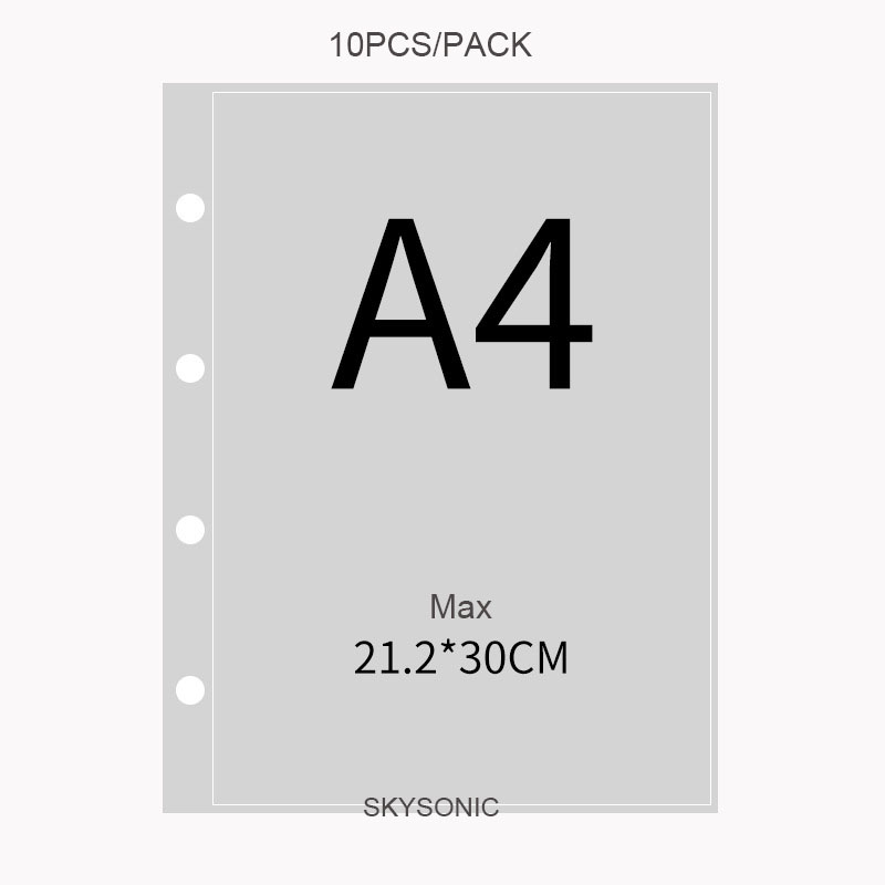 SKYSONIC 10pcs/Set A4 Binde PP - Card Penny Sleeve ulasan dan harga